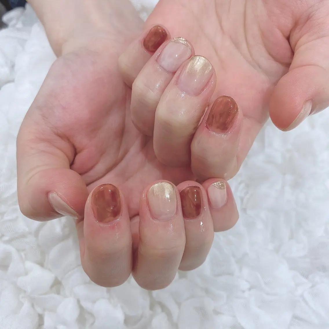 ネイル ミラーネイル ハンドネイル SOL NAILのネイルデザイン