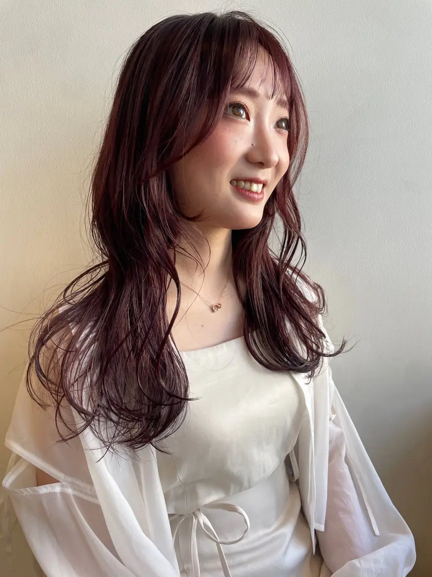 ミディアム カラー ラベンダーカラー ラベンダーピンク ピンクカラー レイヤー/似合わせ TAKUYAのヘアスタイル