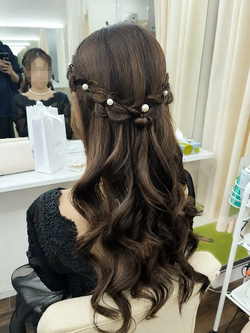 ロング ヘアセット YUMEYAKATA 五条店のヘアスタイル
