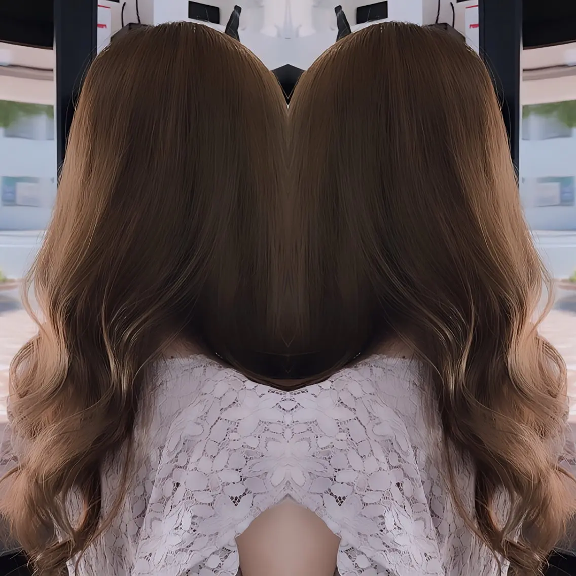 ロング カラー カット ヘアカラー トリートメント レイヤー/髪質改善 /韓国風/二平剣士郎のヘアスタイル
