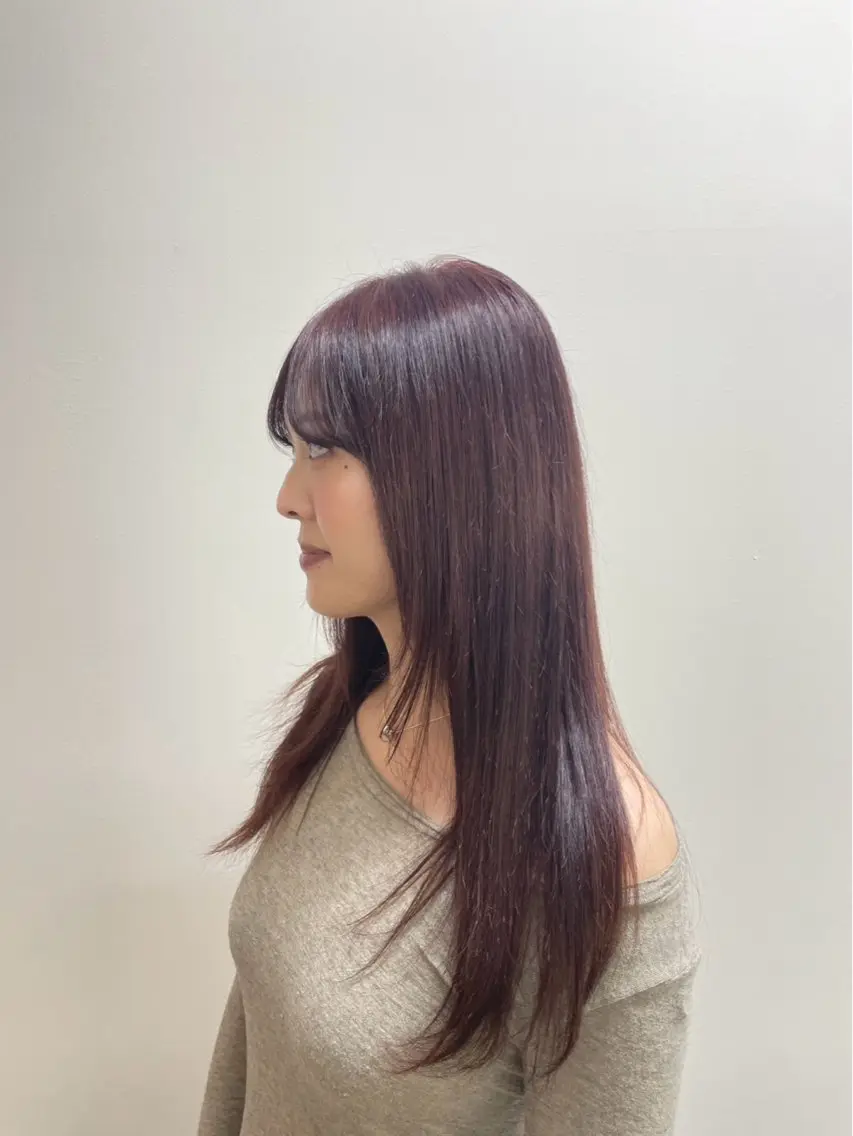 セミロング カラー ブラウンカラー ピンクカラー ピンクブラウン ❄️透明感カラー/ 髪質改善❄️WAOのヘアスタイル
