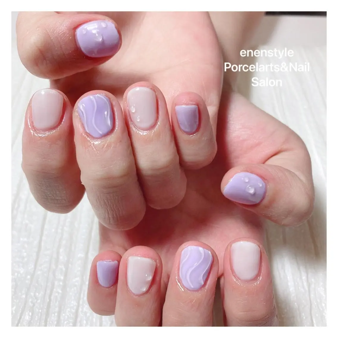 ミディアム ネイル ハンドネイル 🐾enen style 🐾のネイルデザイン