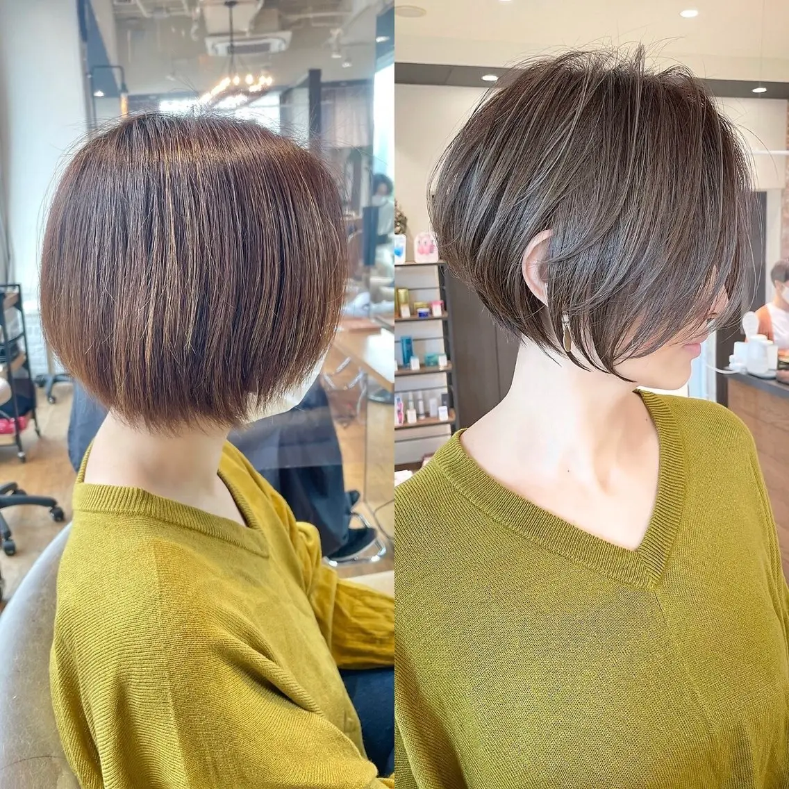 ショート カラー カット ヘアカラー ショート特化/ 似合わせ MARIAのヘアスタイル