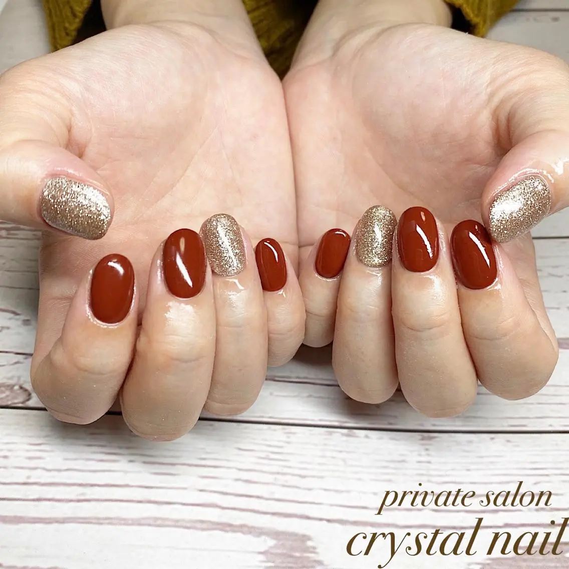 ネイル ワンカラーネイル Crystal Nailのネイルデザイン