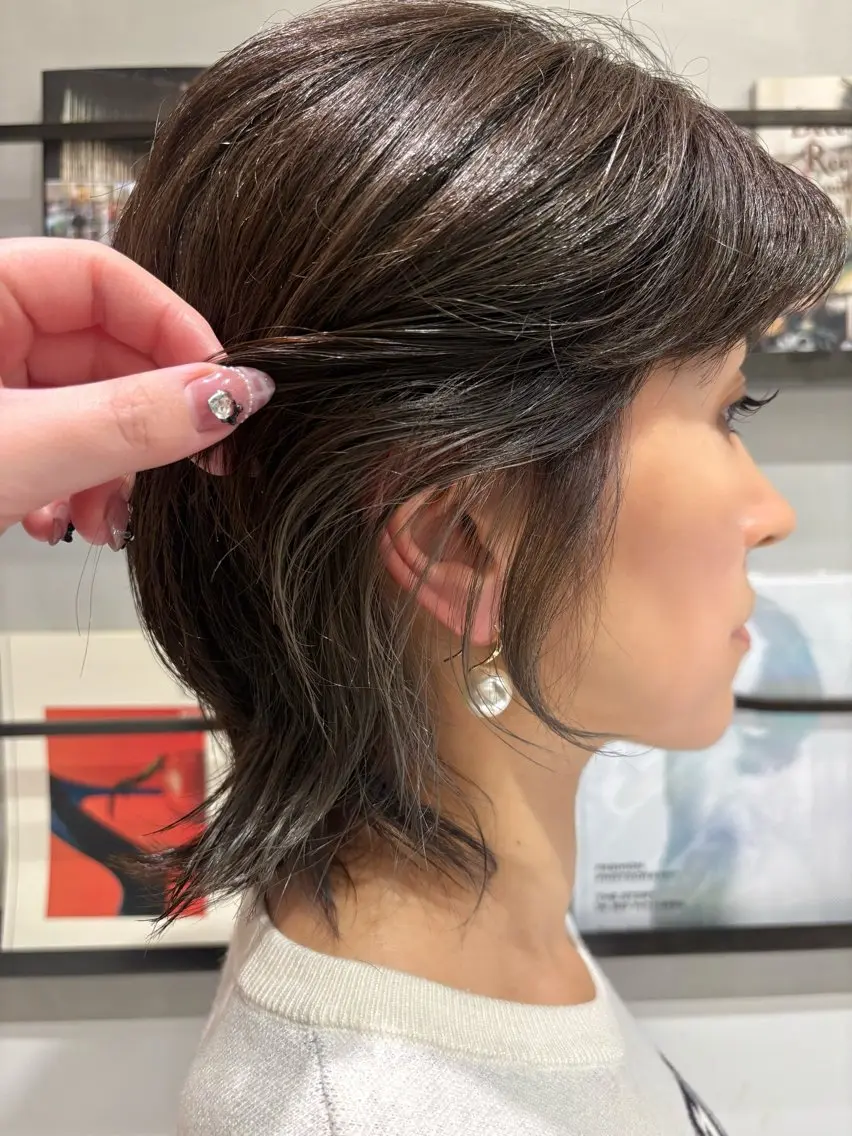 カラー ヘアカラー Rino🎀/盛れる 顔周りカット🪽✩のヘアスタイル
