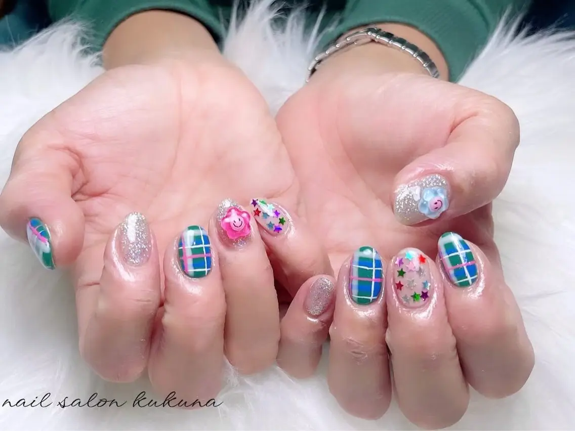 ネイル 持ち込み ワンホン/韓国 nail 大阪アメ村のネイルデザイン