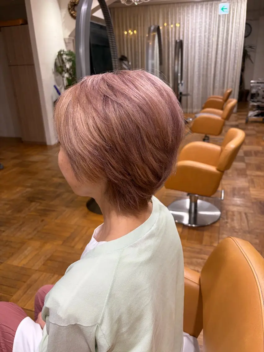 カラー ヘアカラー 原 一楓のヘアスタイル