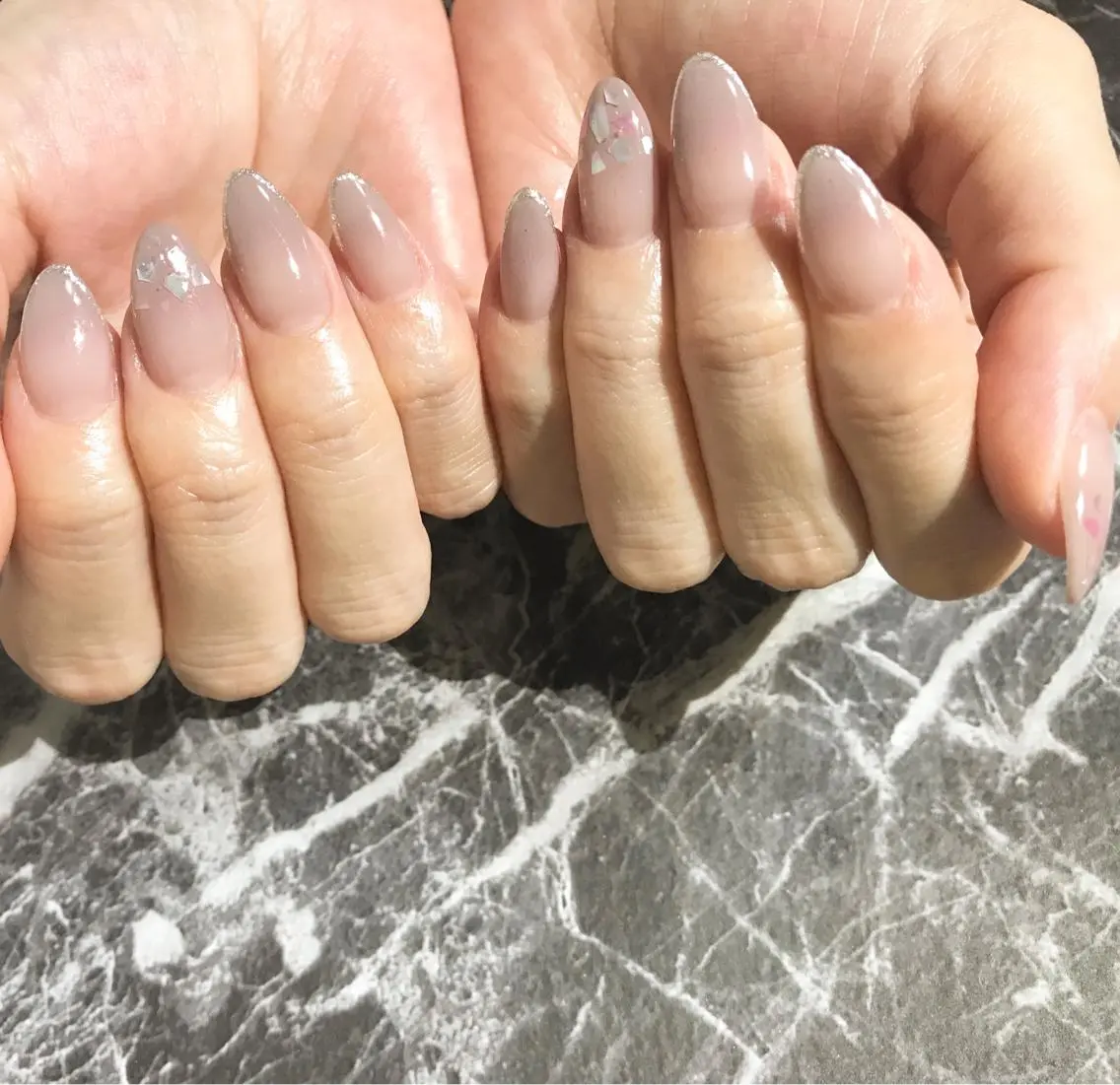 ネイル フットネイル ニュアンスネイル シンプルネイル 春ネイル 夏ネイル nail fufla ♡yamane♡のネイルデザイン