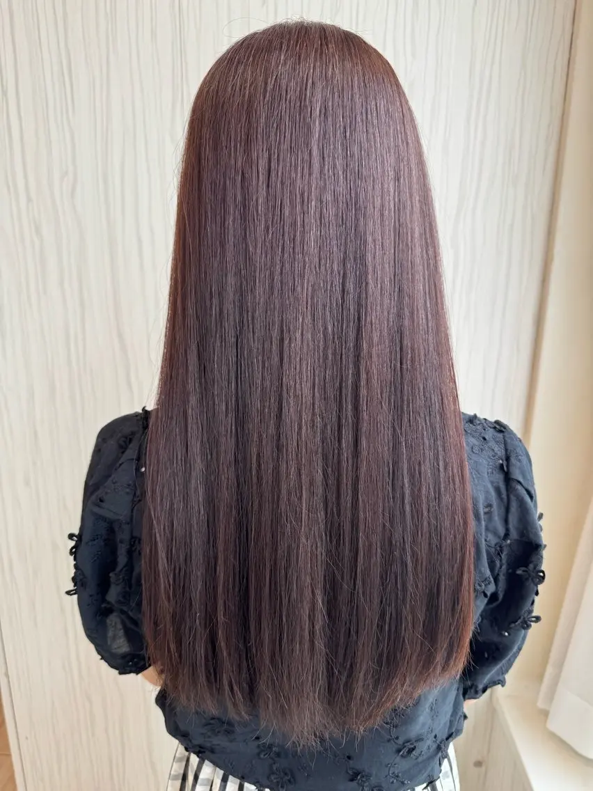 ロング 髪質改善 トリートメント カット ヘアカラー トリートメント 松尾 怜奈のヘアスタイル