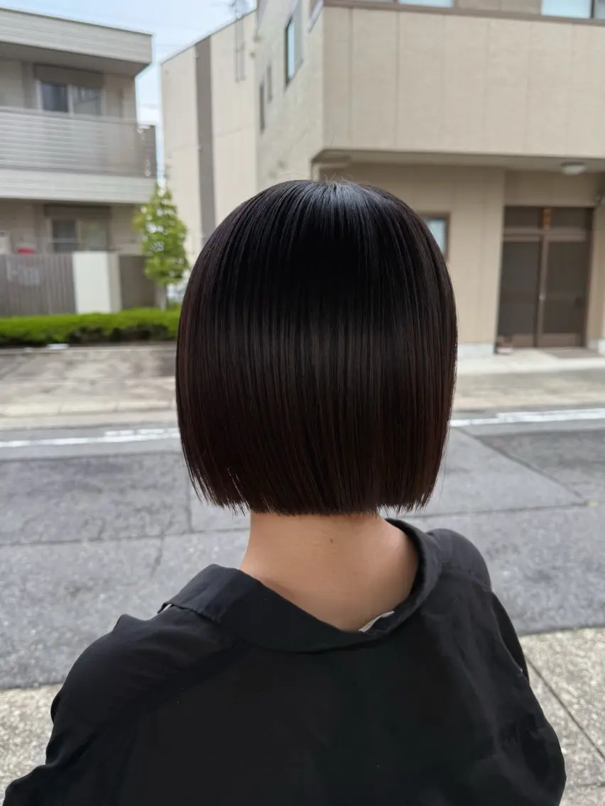 ショート ボブ 大津 寧々のヘアスタイル