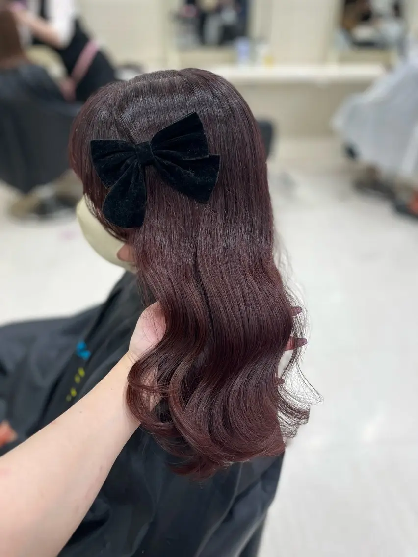 カラー ヘアカラー トリートメント ベージュ・ラベンダー カラー🎀りりのヘアスタイル