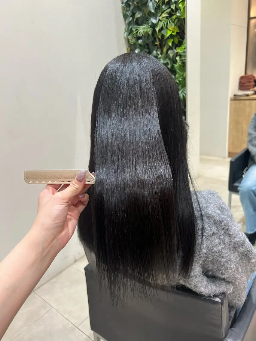 ロング カラー 髪質改善 カット 縮毛矯正 🫧Ai/ ロロネー森ノ宮💖のヘアスタイル