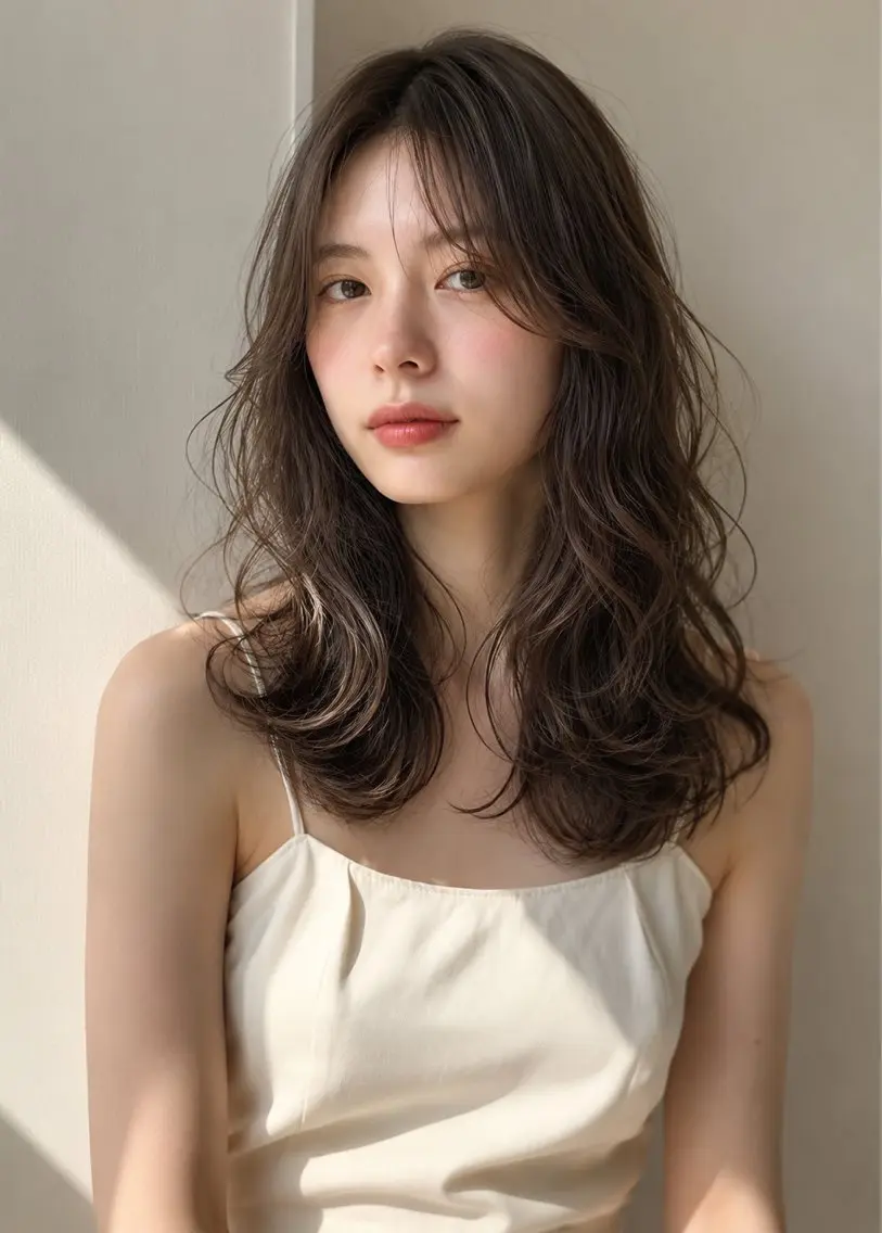 ロング パーマ パーマ トリートメント 佐藤優晟/カラー/ 癖毛ショート/表参道のヘアスタイル