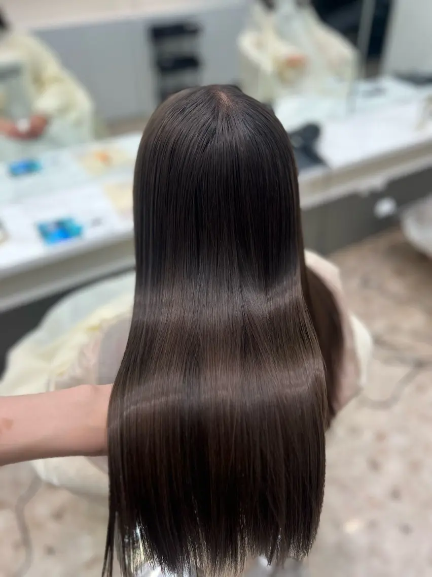 カラー ヘアカラー トリートメント 縮毛矯正/髪質改善/ 透明感カラー/桃谷翼のヘアスタイル