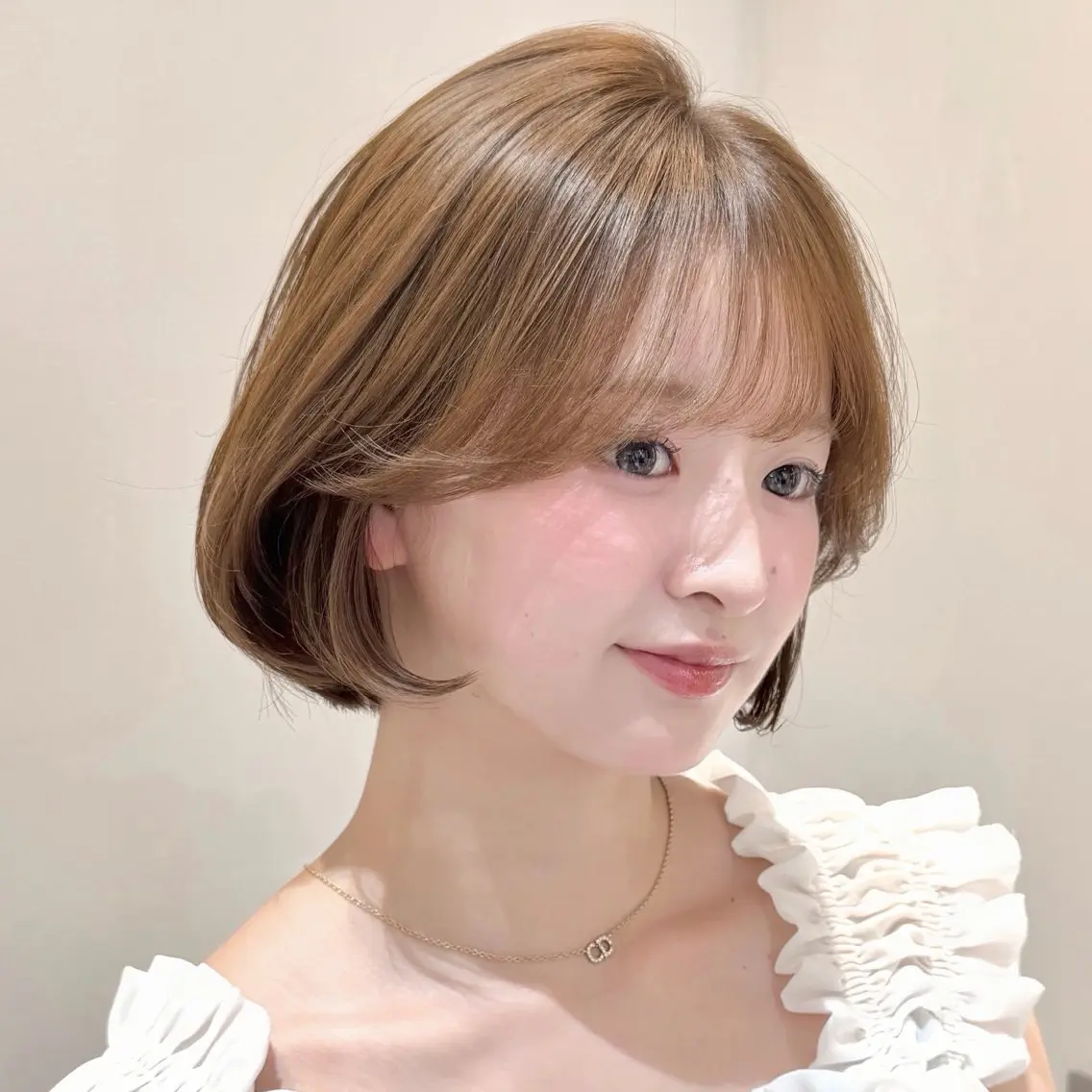 ショート カット ヘアカラー 縮毛矯正 トリートメント 韓国/タンバルモリ/ ボブレイヤー/千純のヘアスタイル