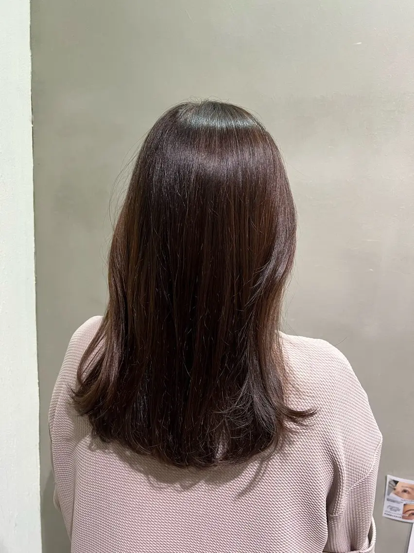 セミロング カラー カット ヘアカラー トリートメント 中山 琴葉のヘアスタイル