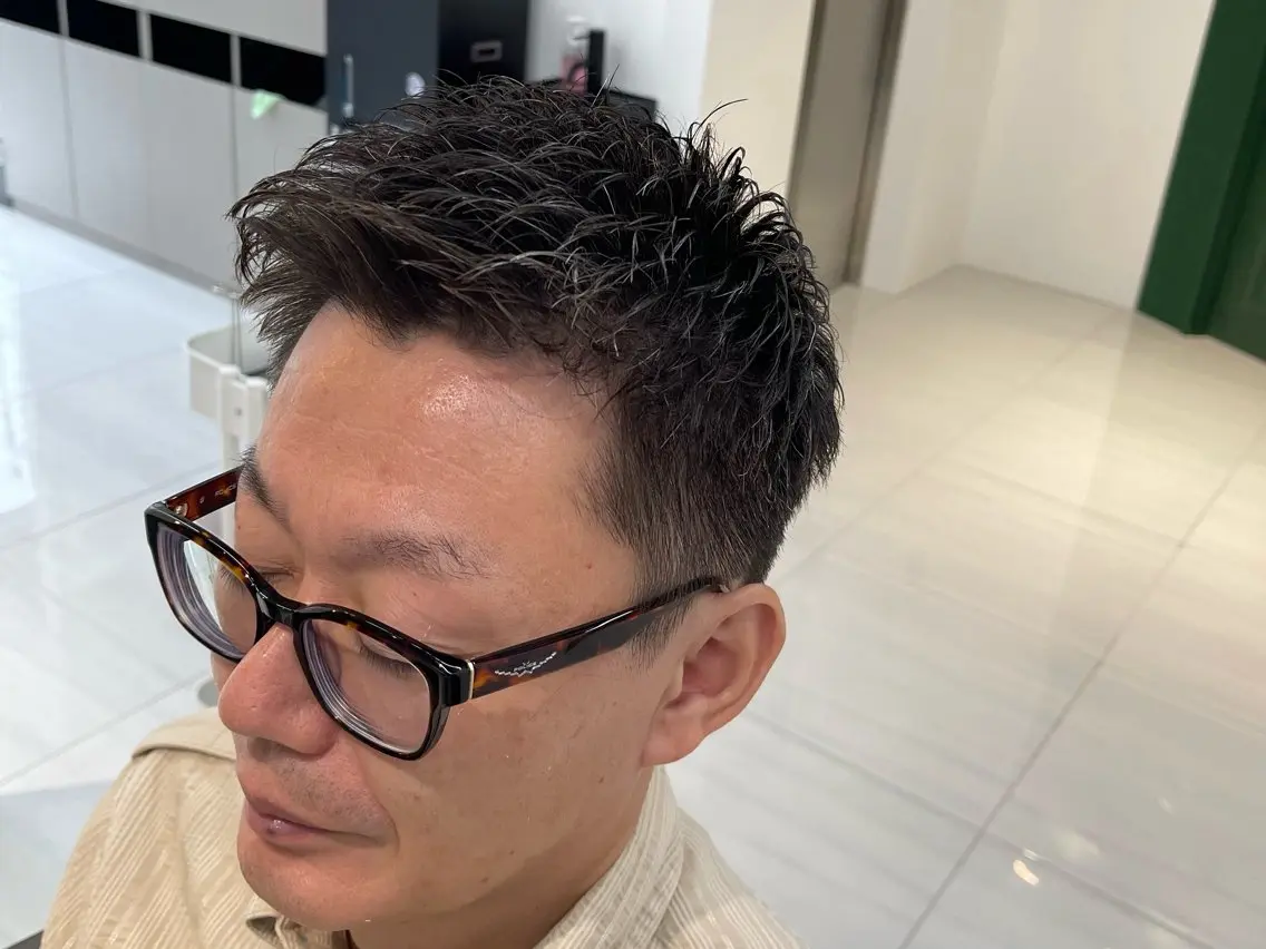 ショート メンズ 【木場✂️理容室】 メンズ清潔感カットのヘアスタイル