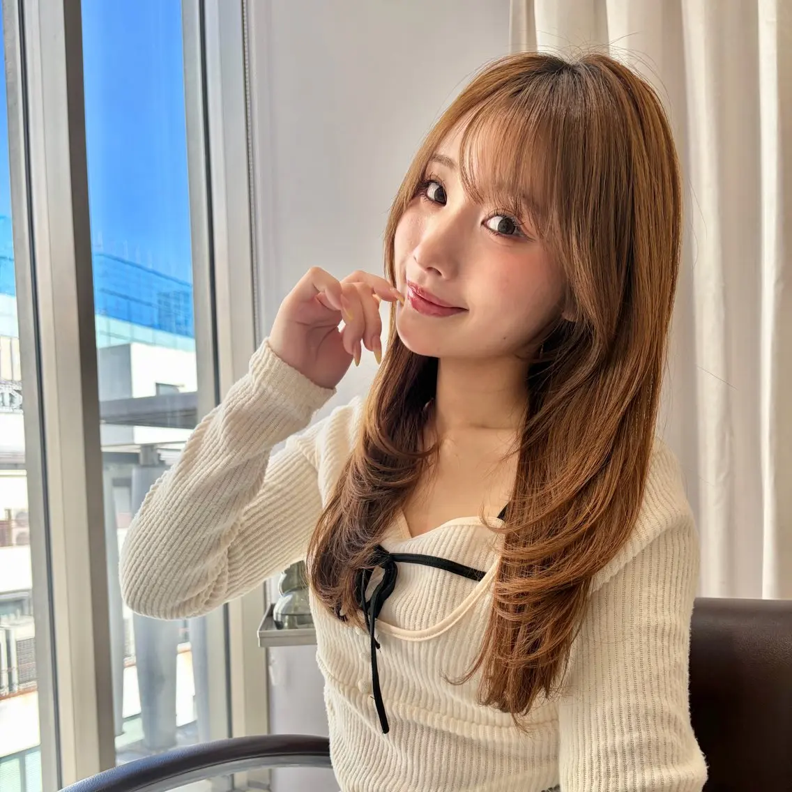 ロング 髪質改善／レイヤー ハッシュカットひなたのヘアスタイル