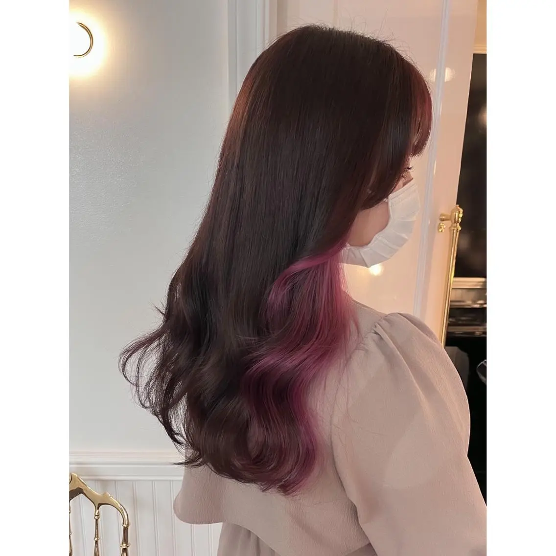 ロング カラー ブリーチ ヘアカラー miyu /トレンド カラー×艶髪のヘアスタイル