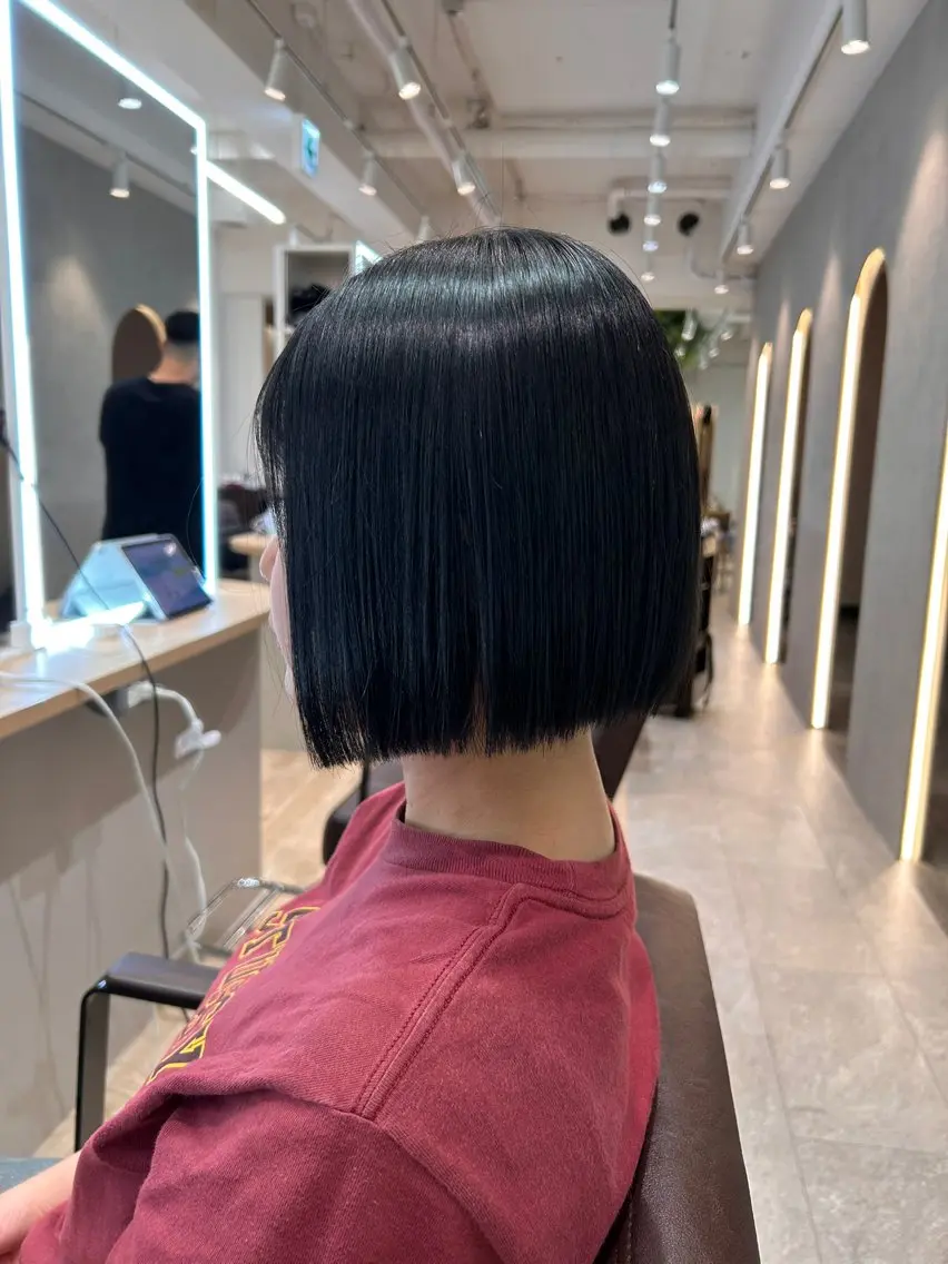 カラー 黒髪 ブリーチ ヘアカラー 艶カラー/柏/ 松丸 美月のヘアスタイル