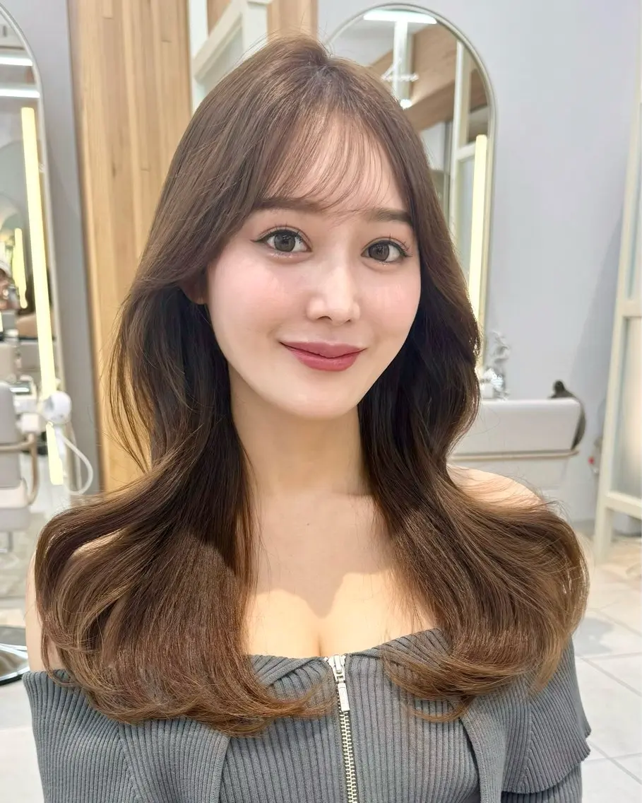 🤍韓国Style🇰🇷🤍韓国トレンドカット🤎🧡極上ヘアマスク💓今の流行りを提供いたします😊の写真