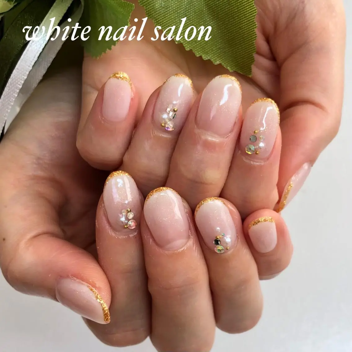 ネイル アートネイル フットネイル フレンチネイル ジェルネイル ハードジェル ハンドネイル white nail salonのネイルデザイン