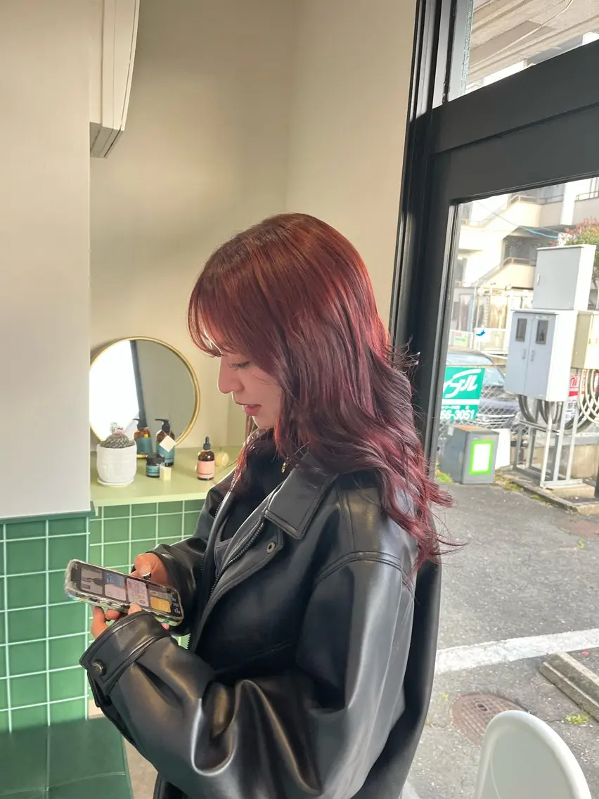 ロング カラー ブリーチ ダブルカラー ブリーチなしカラー ヘアカラー トリートメント 本木下朋花/髪質 改善×ダブルカラーのヘアスタイル