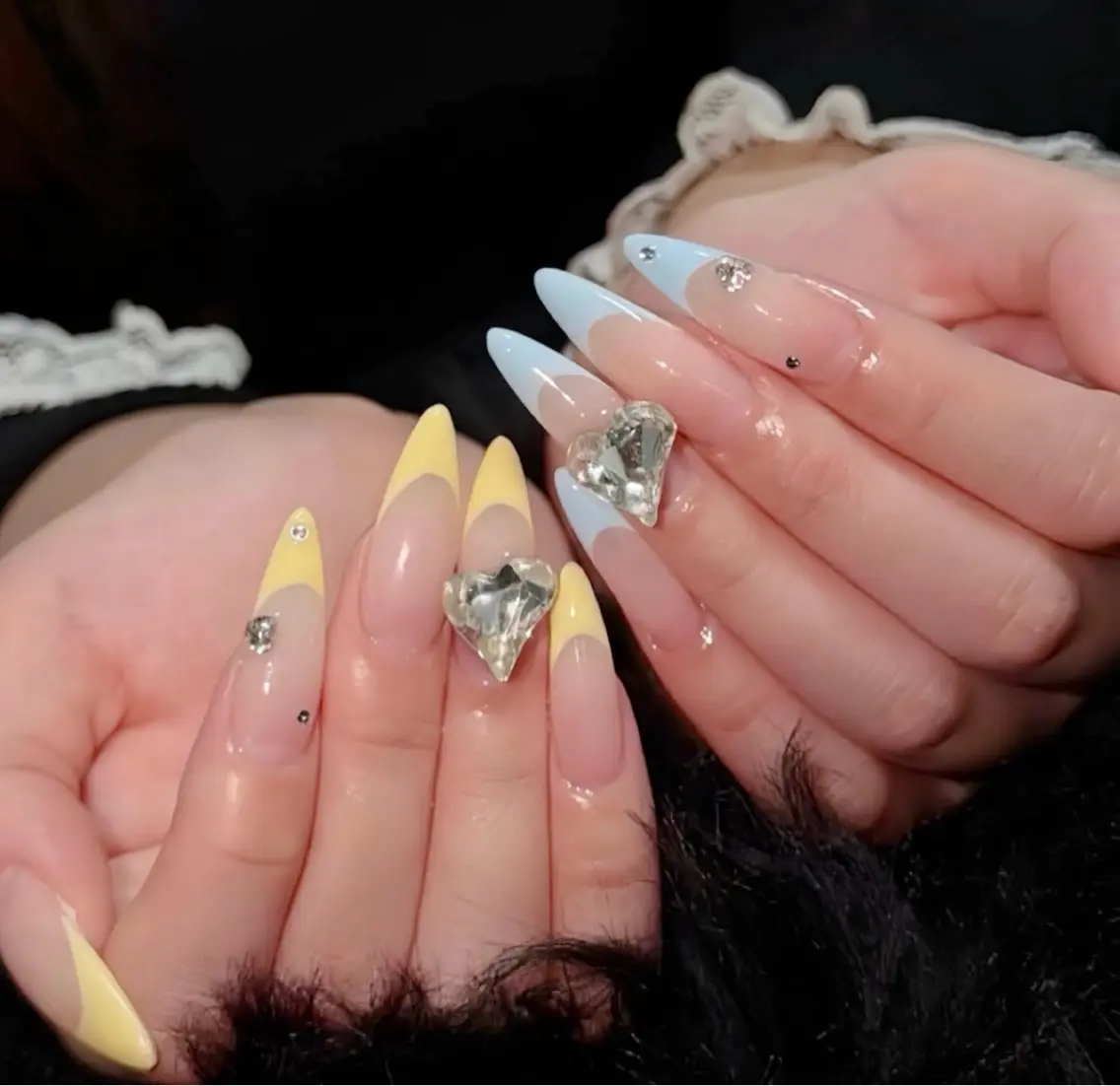 ネイル アートネイル ボルドー フレンチネイル ジェルネイル 氷ネイル・うるうるネイル ハンドネイル Julie NailSalonのネイルデザイン
