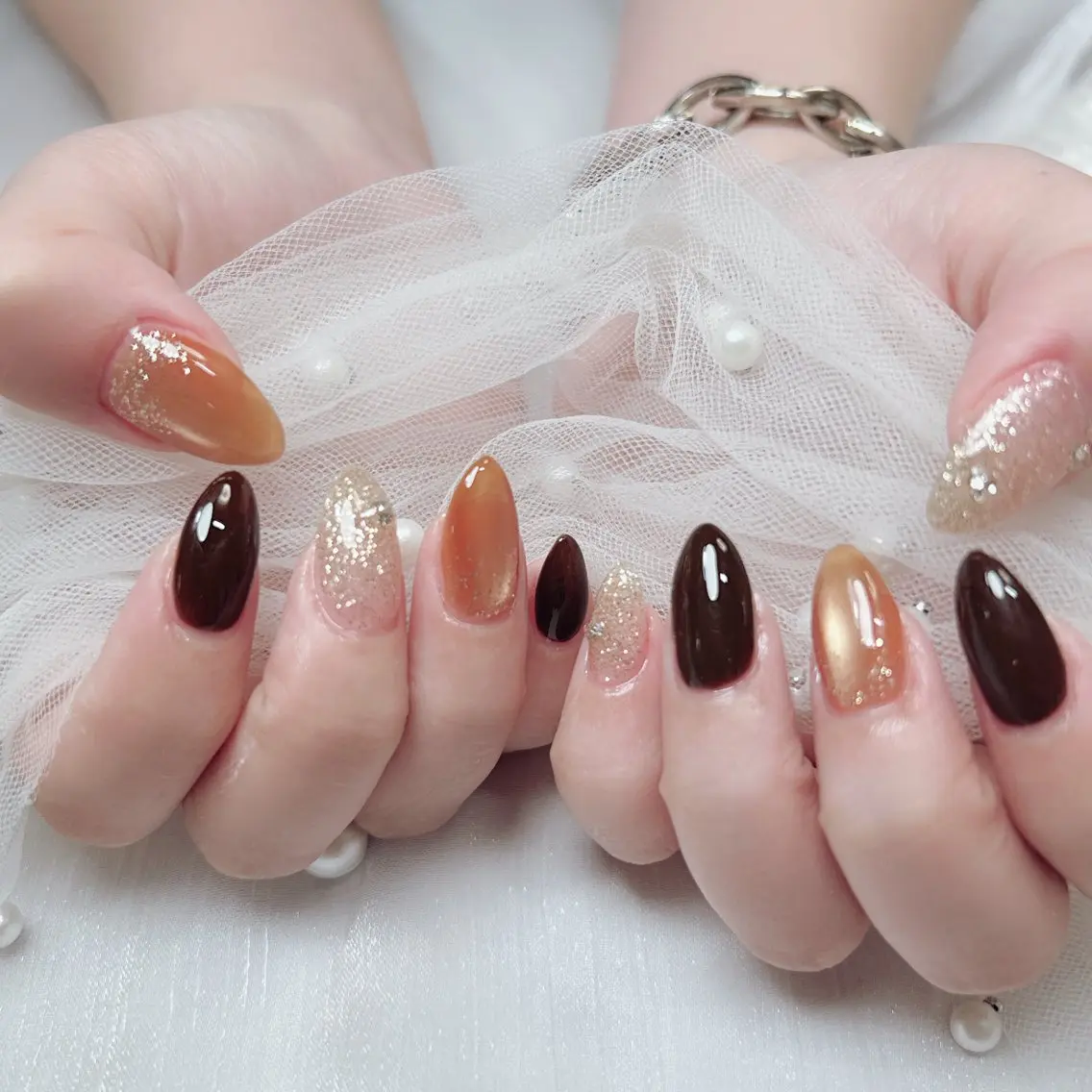 ネイル ジェルネイル グラデーション シンプルネイル ハンドネイル Cute Tips nailのネイルデザイン