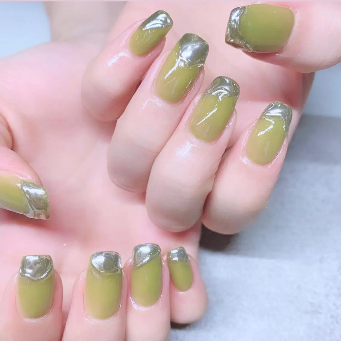 カラー ネイル ハンドネイル Cozy_ ilumのネイルデザイン