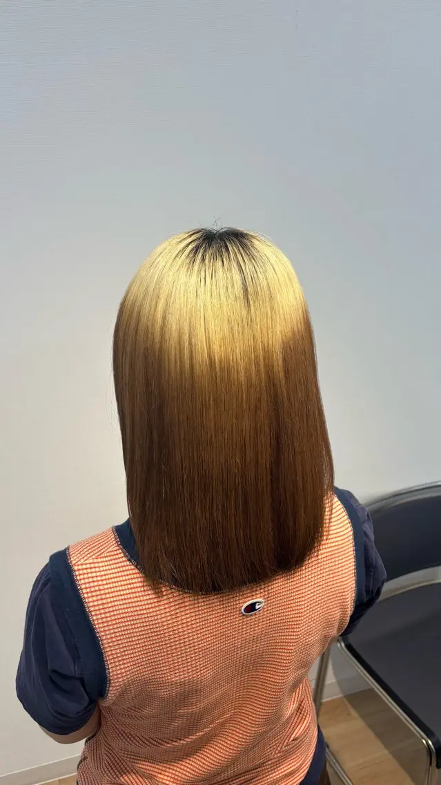 ミディアム 髪質改善 トリートメント 透明感color ゆうな🎀のヘアスタイル
