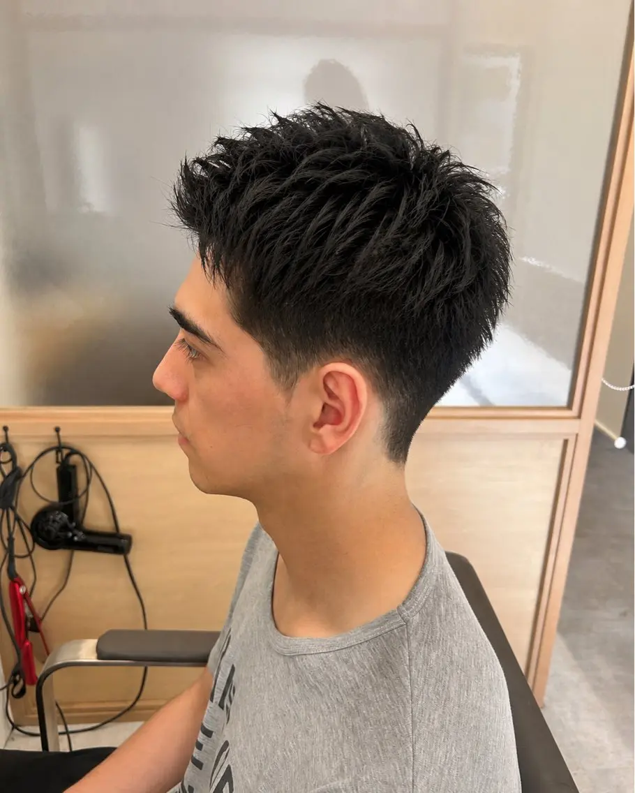 ショート メンズ メンズパーマ ショートヘア カット ヘッドスパ 久木原 ゆりのヘアスタイル