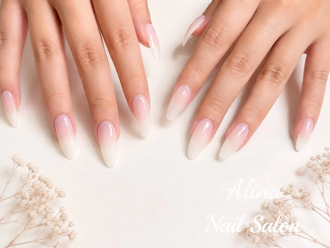 ロング ハンドネイル 池袋Alina エリナのネイルデザイン