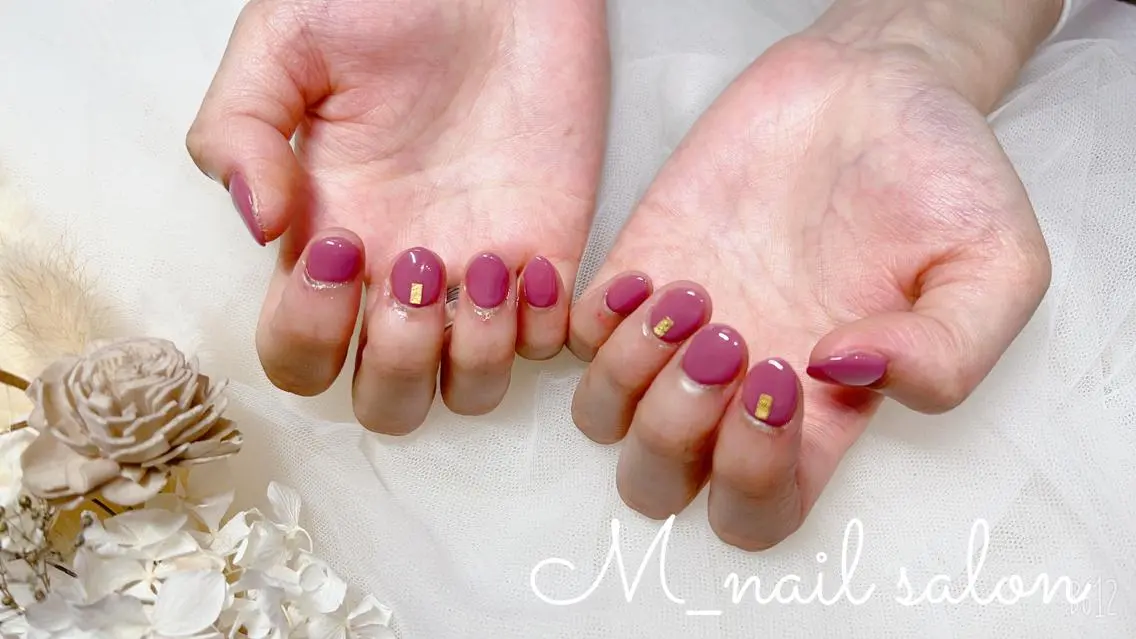 ネイル ワンカラーネイル M_ nail salonのネイルデザイン