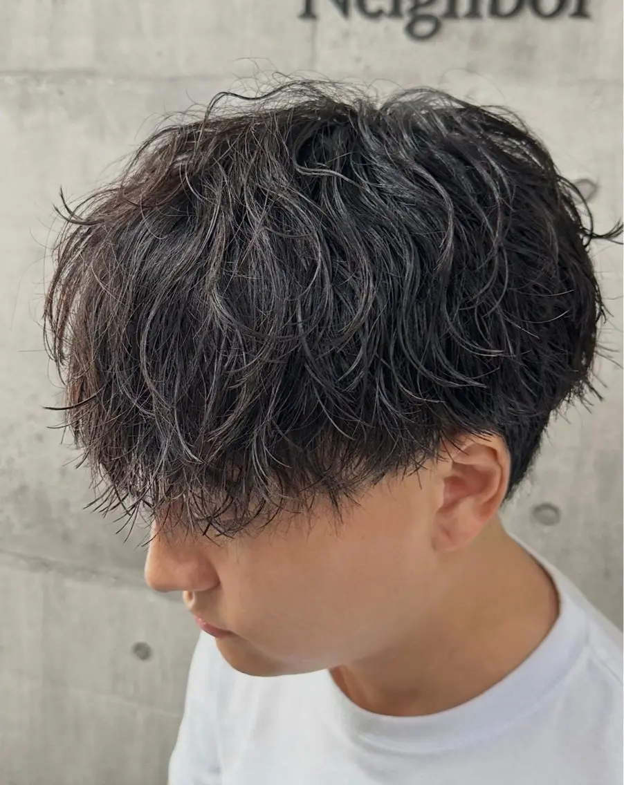 パーマ カット パーマ シャドウパーマ/立川 メンズ/コタロウのヘアスタイル