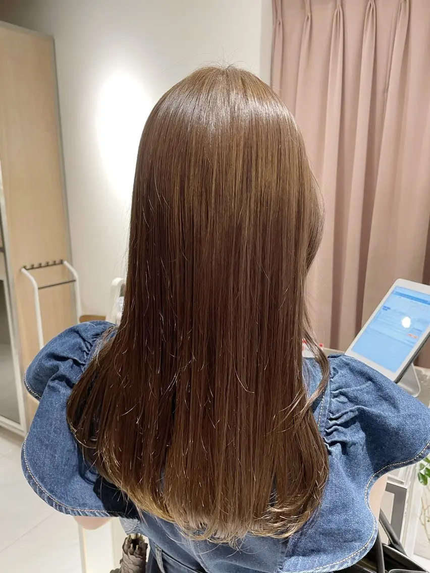 ロング カラー ヘアアレンジ ヘアカラー トリートメント ヘッドスパ ヘアセット 艶髪/レイヤーカット 🐣misakiのヘアスタイル