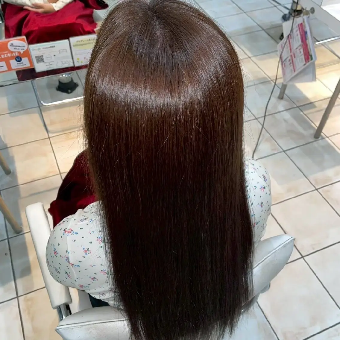 ロング カラー 縮毛矯正/ワンカラー モデル募集🫧田村のヘアスタイル