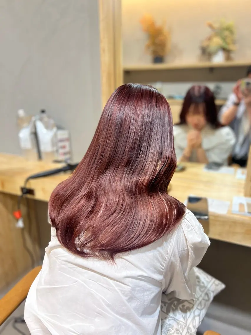 ロング カラー ブリーチ ダブルカラー ブリーチなしカラー 神戸ボブ✂️ ioe三宮/田 伸佳のヘアスタイル