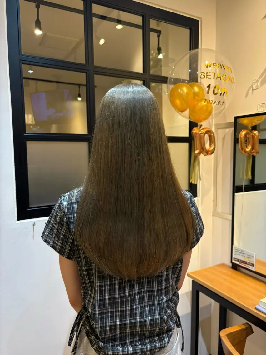 ロング カラー ベージュカラー 透明感カラー オリーブベージュ ヘアカラー ﾜﾝｶﾗｰ/ﾊｲﾄｰ ﾝ🪽MiYU🪽のヘアスタイル