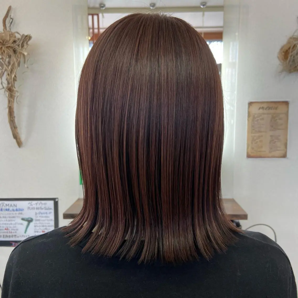 ミディアム カラー カット ヘアカラー トリートメント 💜推しインナー カラー/菊池柊真💜のヘアスタイル