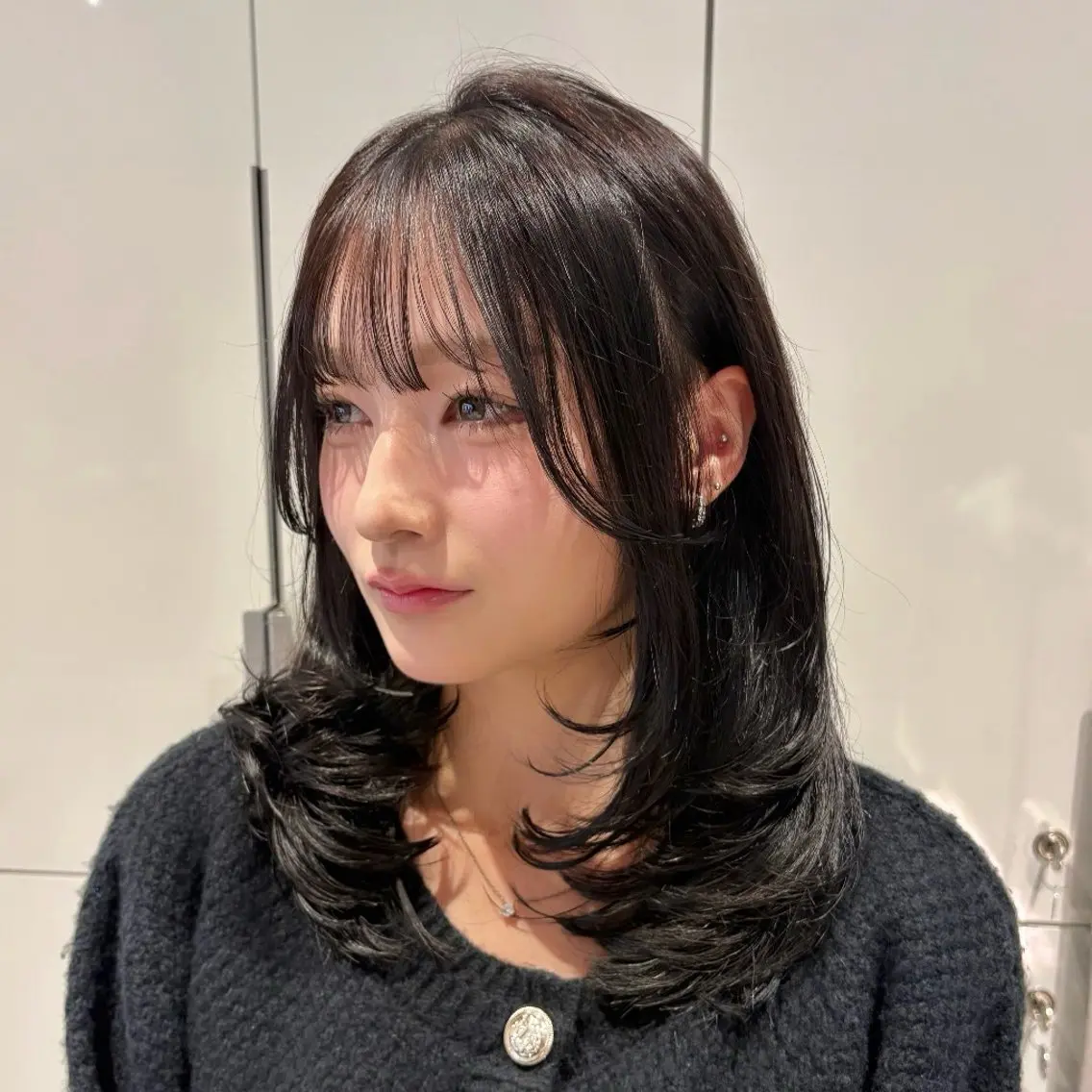 ミディアム 似合わせレイヤー✨️ RIEのヘアスタイル