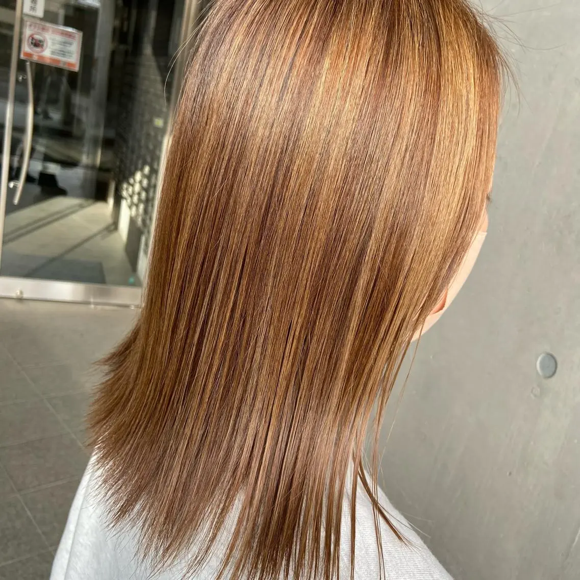 ミディアム カラー ハイライトカラー ハイライト ヘアカラー トリートメント 💜推しインナー カラー/菊池柊真💜のヘアスタイル
