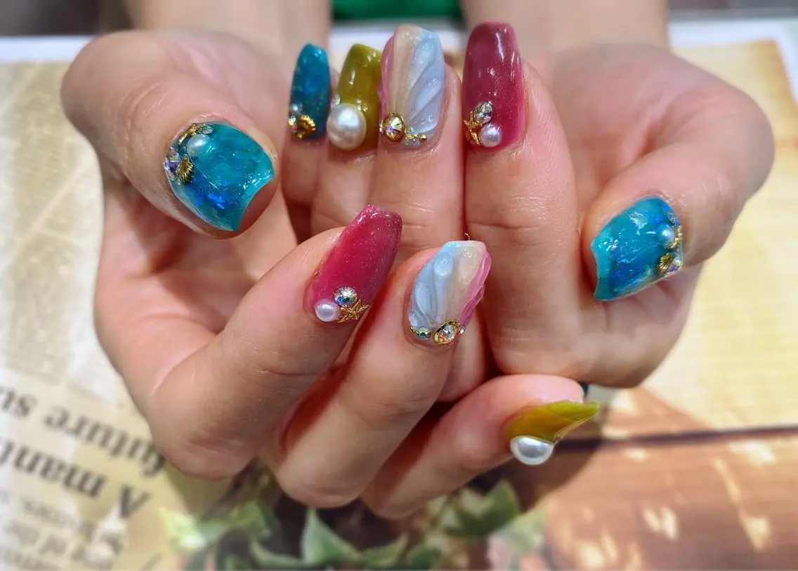 ネイル マグネットネイル ハンドネイル ネイルサロン nail_upのネイルデザイン