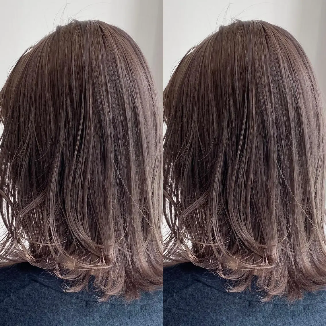 セミロング カラー ベージュカラー ラベンダーカラー ラベンダーベージュ カット ヘアカラー ハイトーンヘア/ 島崎　タクミのヘアスタイル
