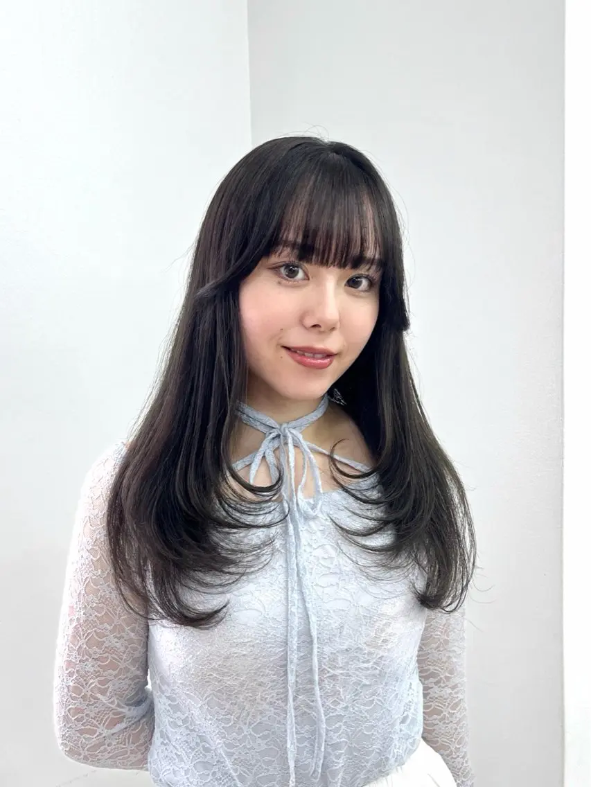 ロング カラー レイヤーカット カット トリートメント 村田梨乃/ minim hairのヘアスタイル