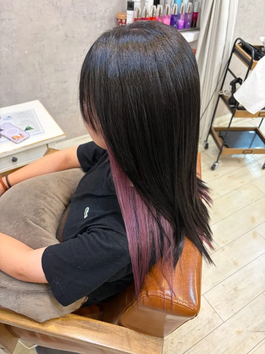 ロング ヘアカラー 近江流奈☆透明感カラ ー☆髪質改善☆のヘアスタイル