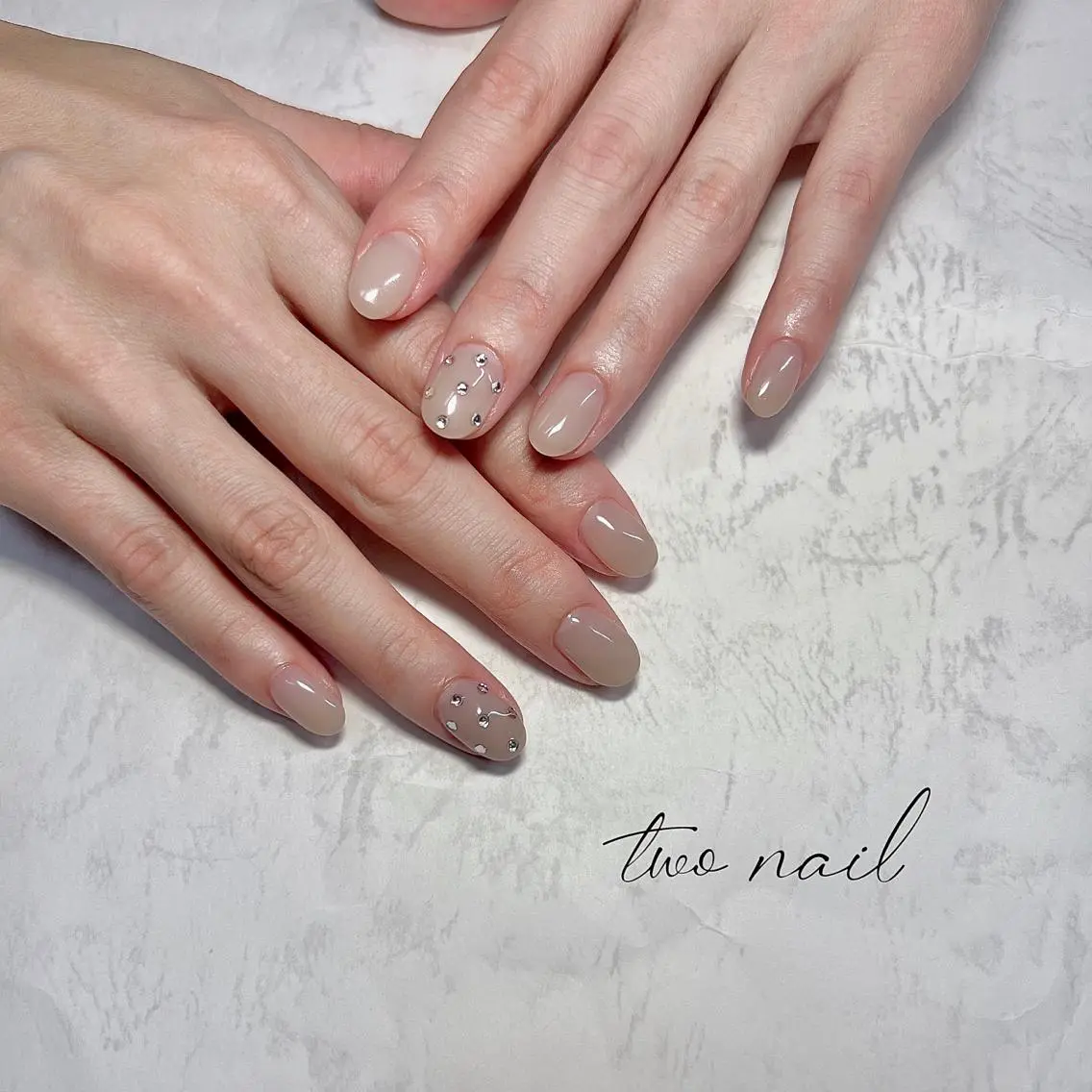 ネイル アートネイル フットネイル ハート ニュアンスネイル ホワイト ハンドネイル two nailのネイルデザイン