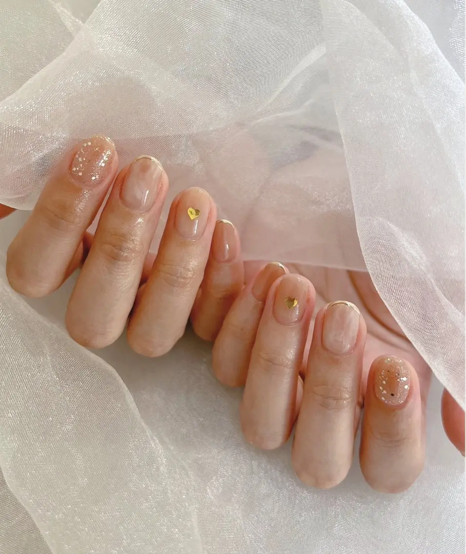 ネイル フットネイル フレンチネイル ジェルネイル 韓国ネイル リボン ハンドネイル nail salon Lauleaのネイルデザイン