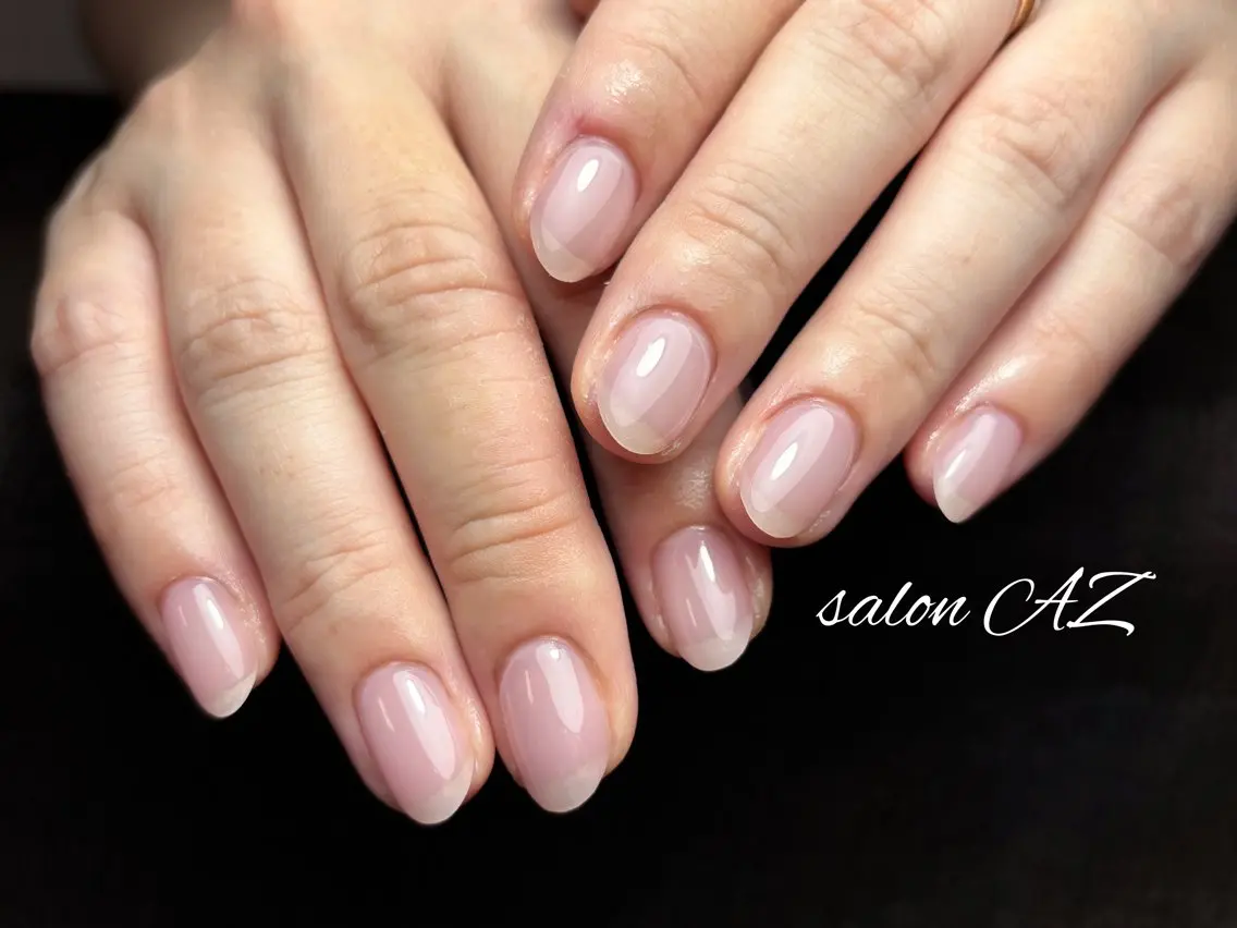 ネイル アートネイル 長さ出し フットネイル フレンチネイル ジェルネイル salon AZのネイルデザイン