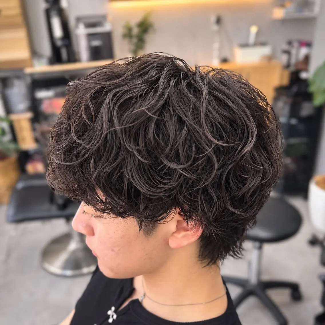 パーマ メンズ フェザーパーマ メンズパーマ スペインカール カット パーマ メンズパーマ🌍海外 ヘア/威吹のヘアスタイル
